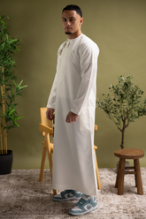 Rajul Fajr Omani Cream Mens Thobe Jubbah