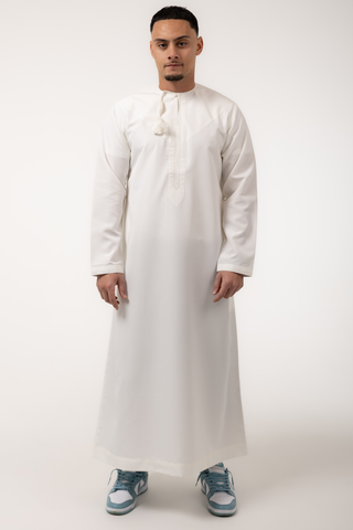 Rajul Fajr Omani Cream Mens Thobe Jubbah