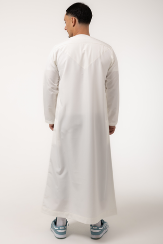 Rajul Fajr Omani Cream Mens Thobe Jubbah