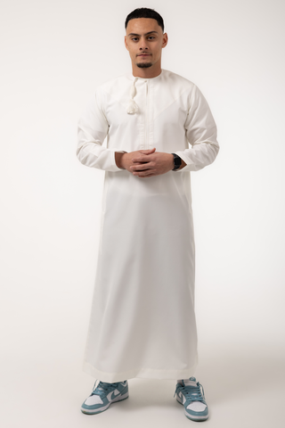 Rajul Fajr Omani Cream Mens Thobe Jubbah