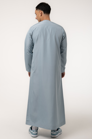 Rajul Fajr Omani Sky Mens Thobe Jubbah